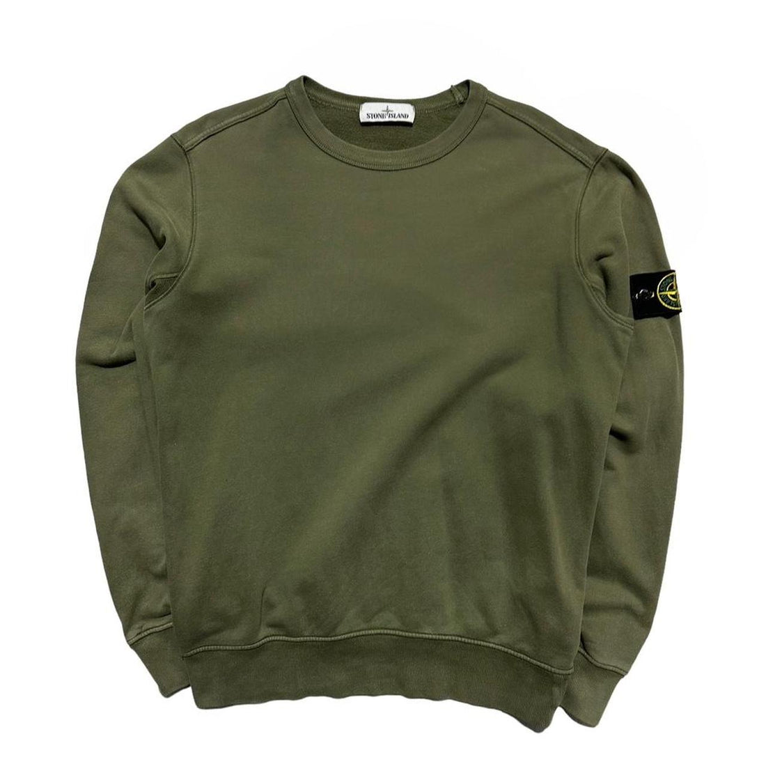 Stone Island Green Pullover Crewneck