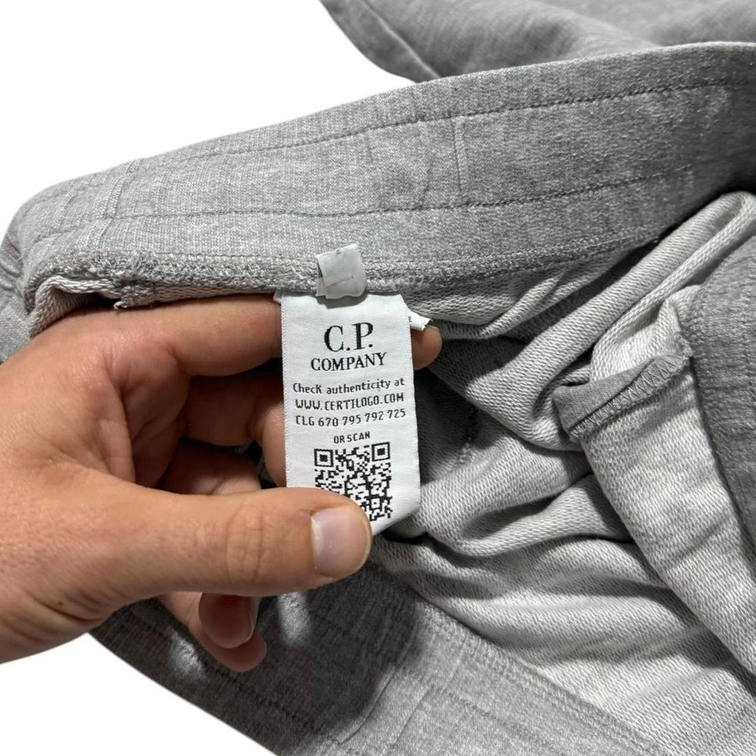 CP Company Grey Cotton Shorts