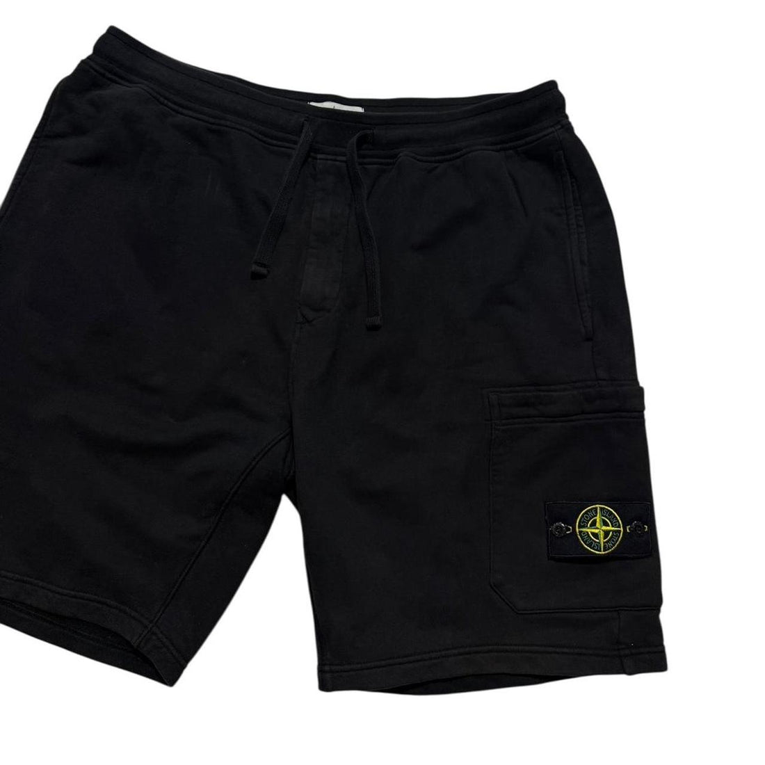 Stone Island Black Cotton Shorts