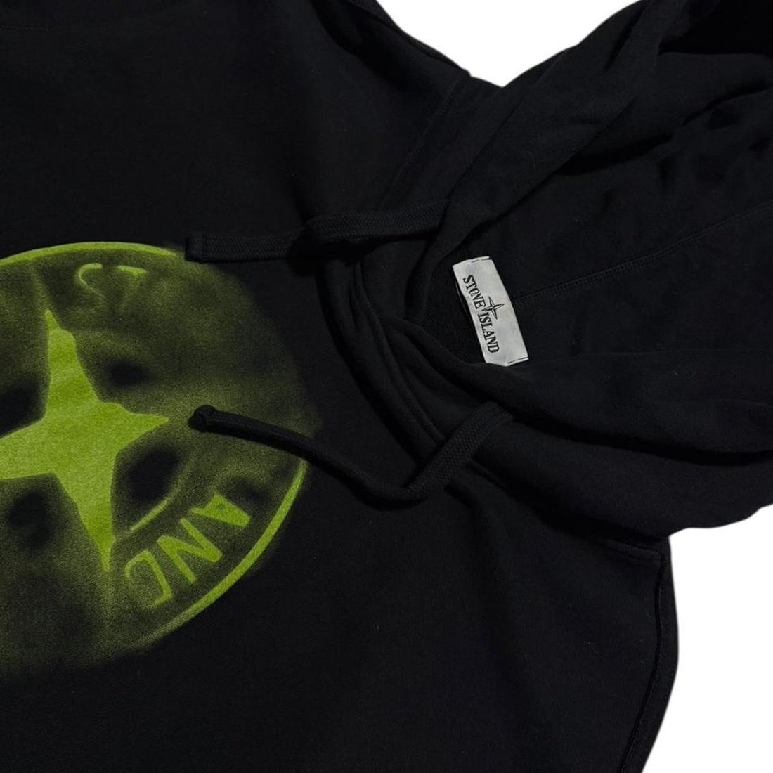 Stone Island Blur Compass Logo Pullover Hoodie