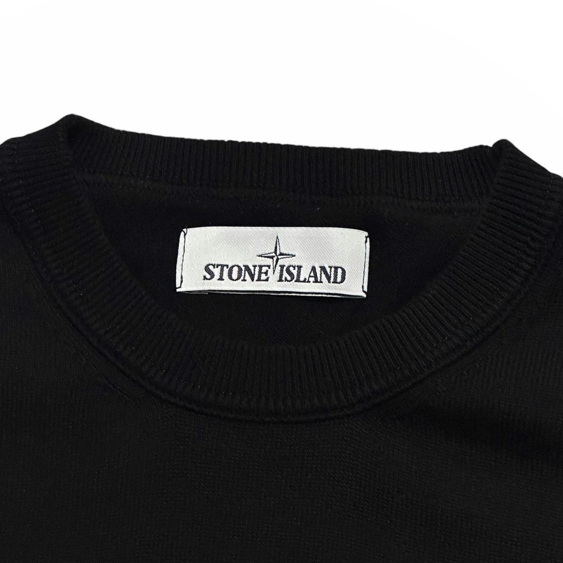 Stone Island Black Knit Pullover Jumper