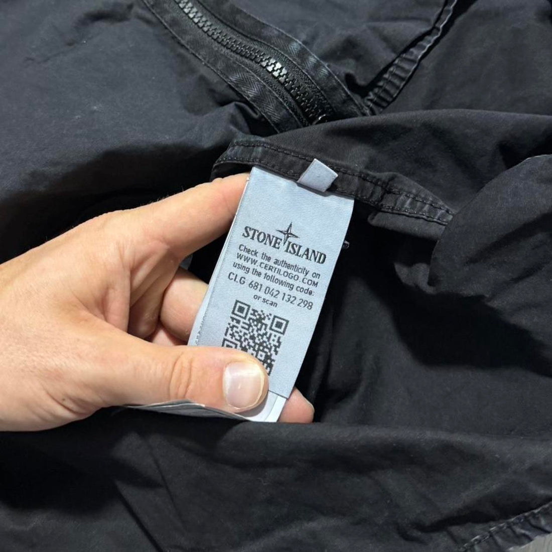 Stone Island Black Canvas Overshirt