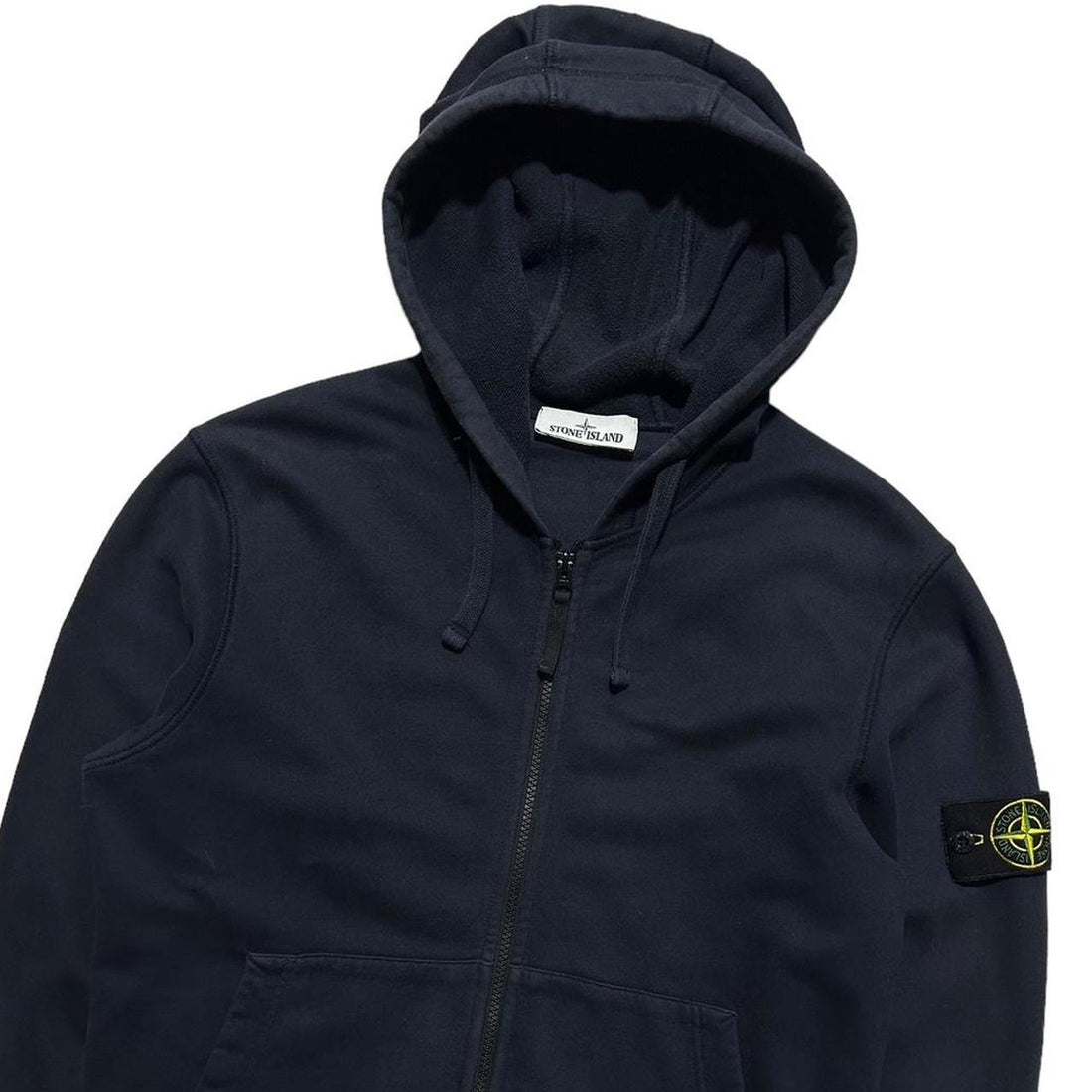 Stone Island Navy Full Zip Hoodie