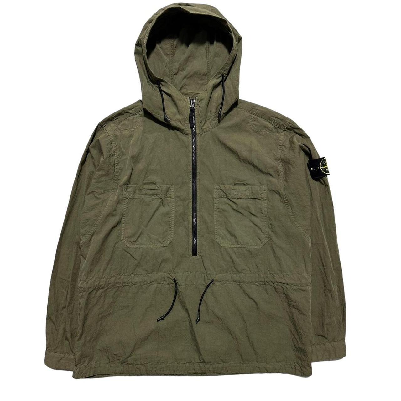 Stone island nylon smock half zip jacket sale