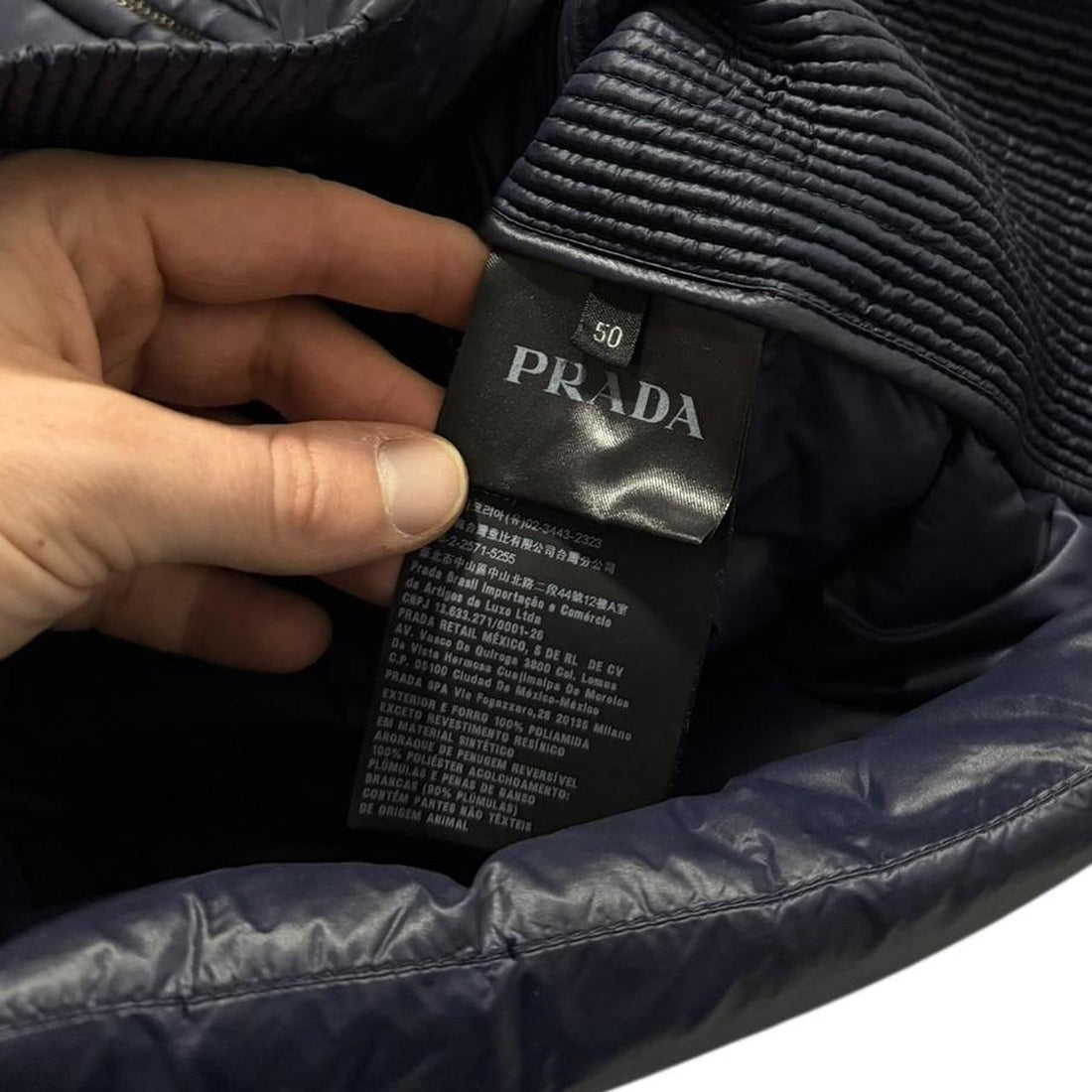 Prada Down Biker Jacket