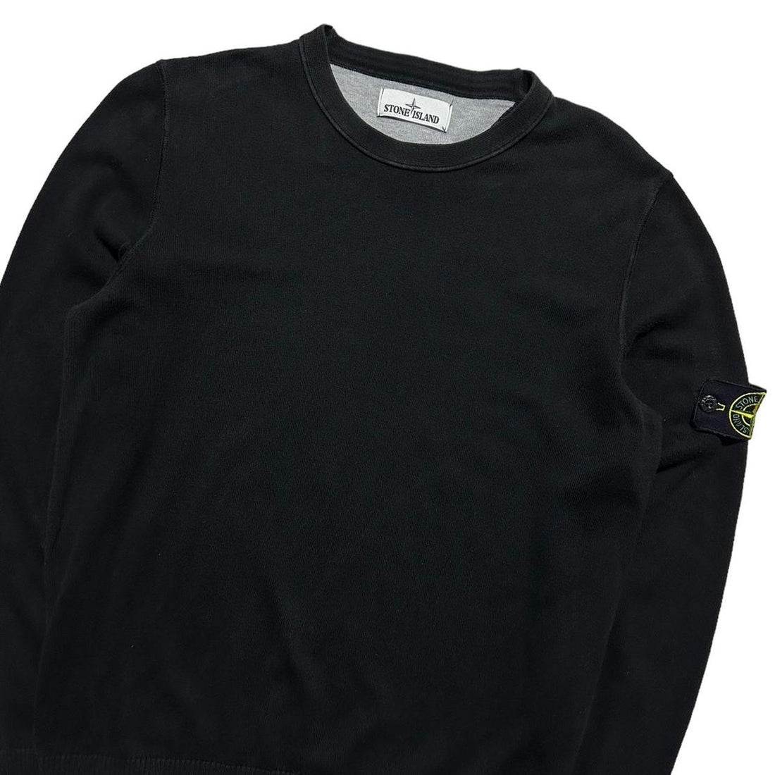 Stone Island Black Thin Pullover Jumper