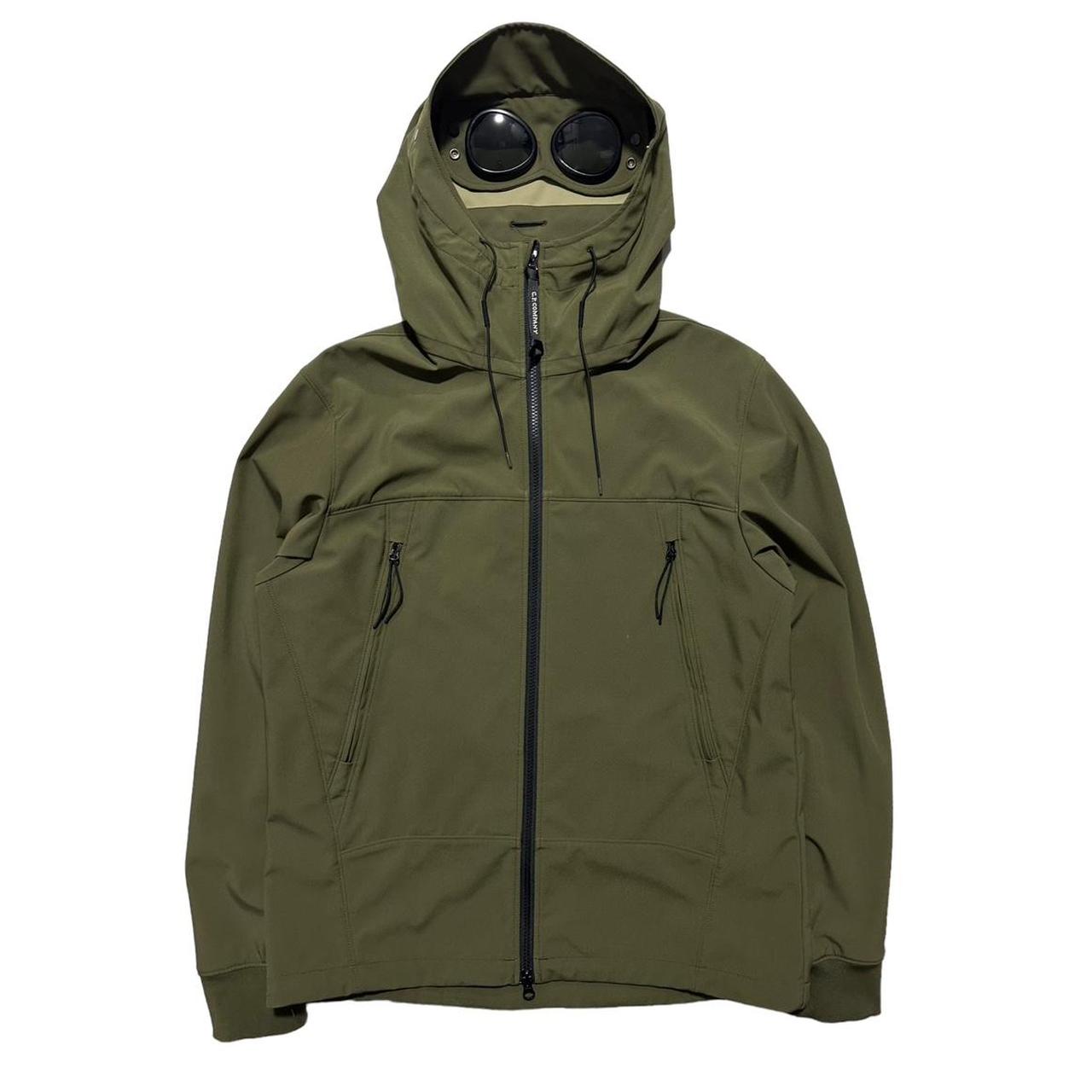 Cp company hotsell khaki goggle jacket