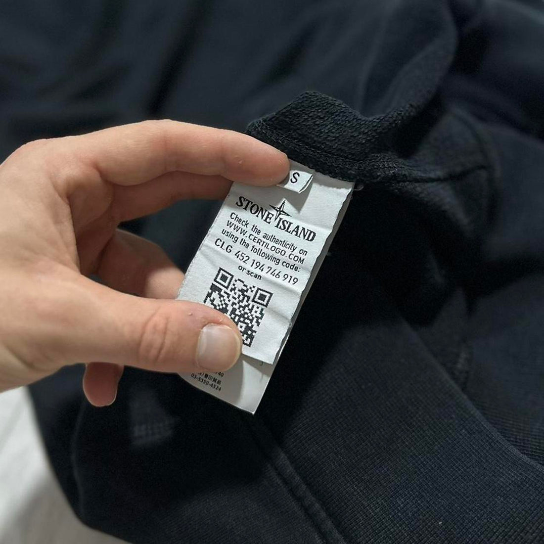 Stone Island Black Pullover Crewneck