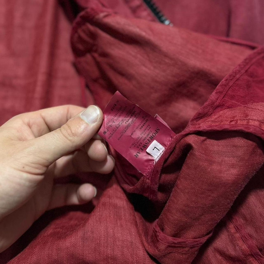 Stone Island 2004 Lino Flax Red Jacket