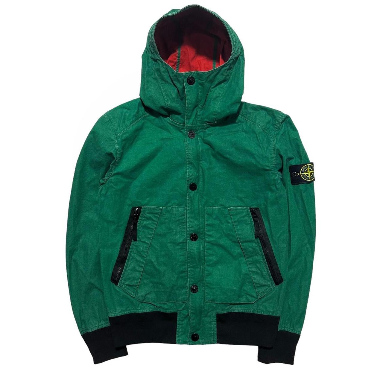 green　stone  tela stella size M Stone Island Tela Stella Hooded Jacket – TobyTides
