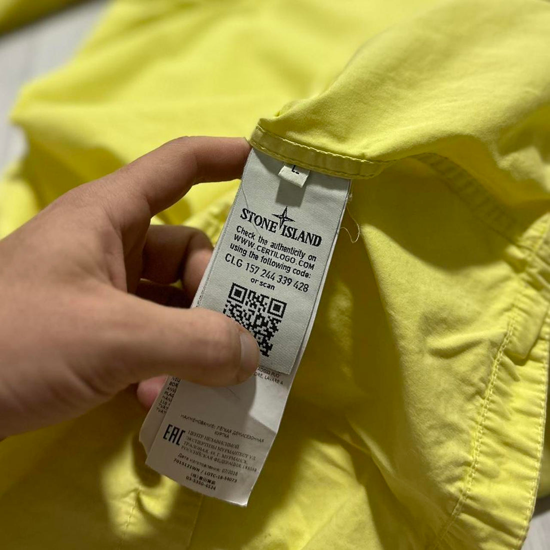 Stone Island Yellow Overshirt