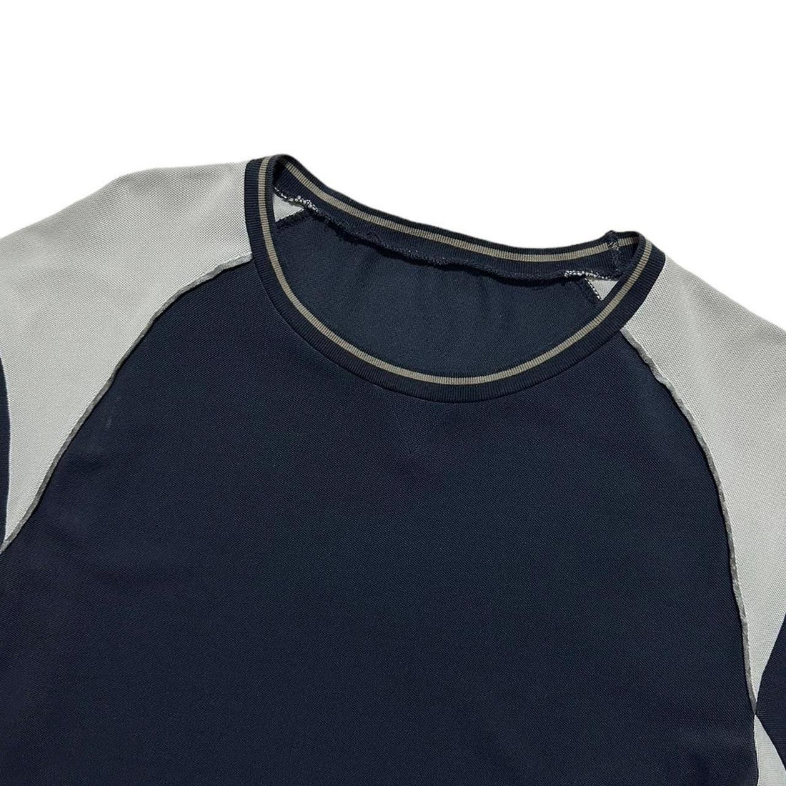 Prada Dark Blue Panel Vent T-Shirt