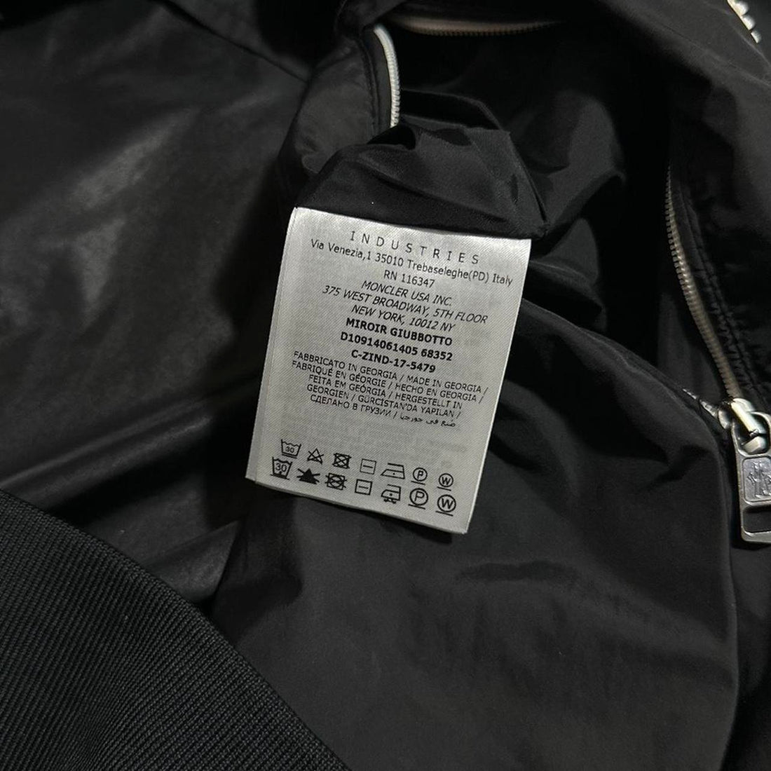 Moncler Black Miroir Nylon Jacket