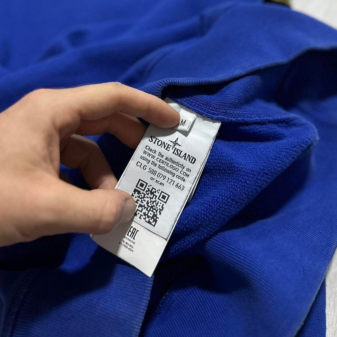 Stone Island Royal Blue Pullover Crewneck