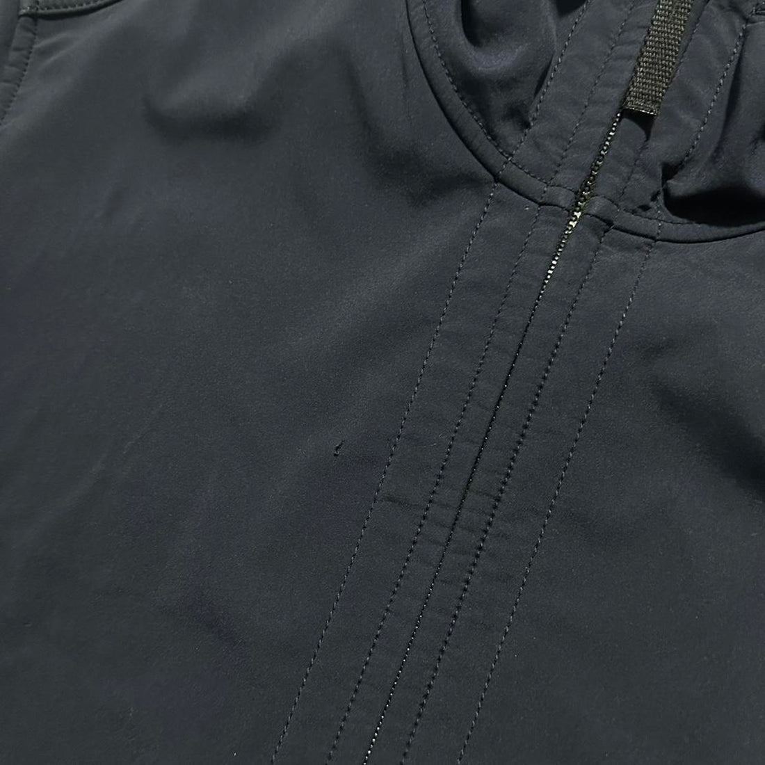 Stone Island Navy Hooded Soft Shell Jacket