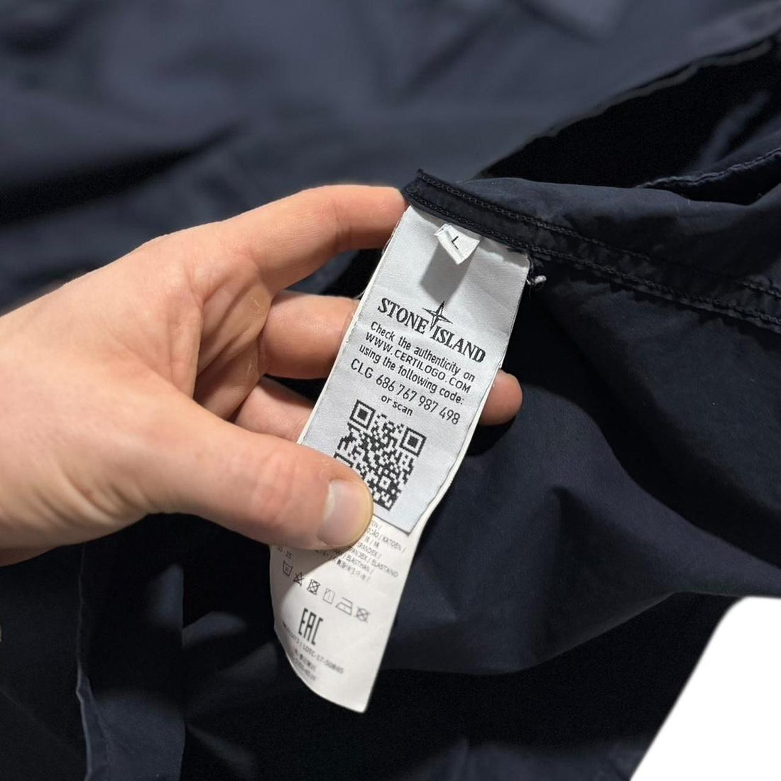 Stone Island Navy Ghost Overshirt