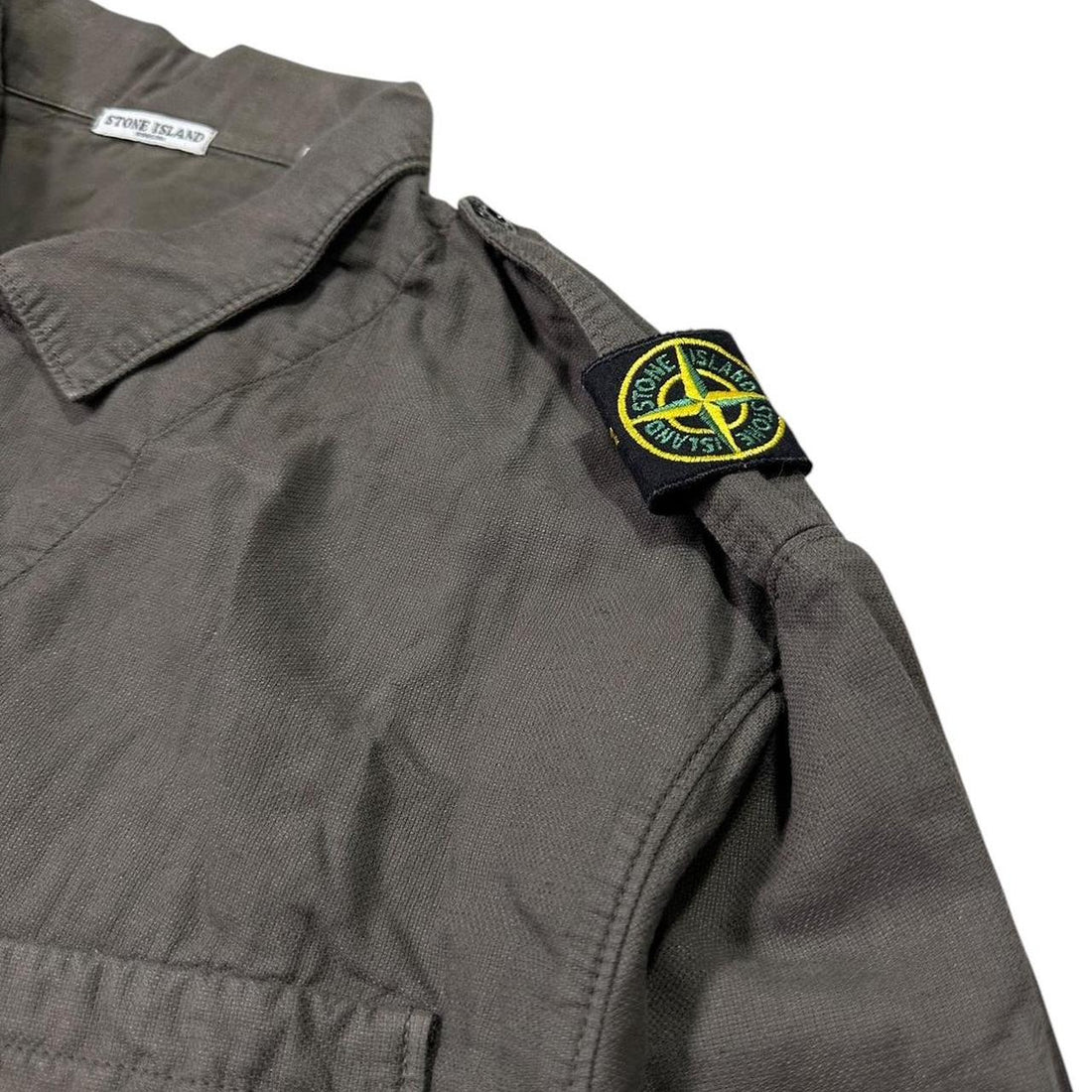 Stone Island Cotton Shoulder Badge Shirt