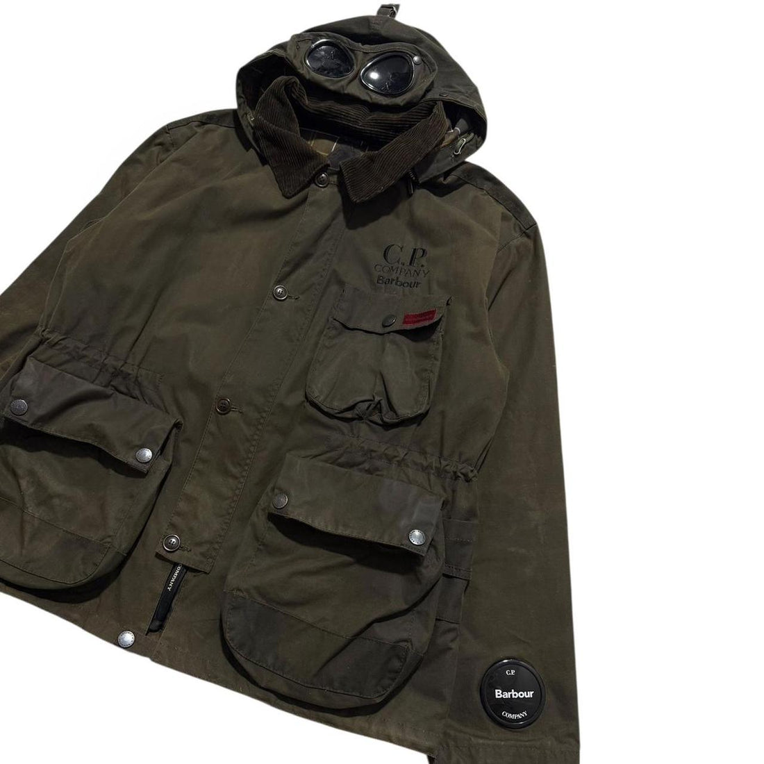 CP Company Barbour Wax Goggle Jacket