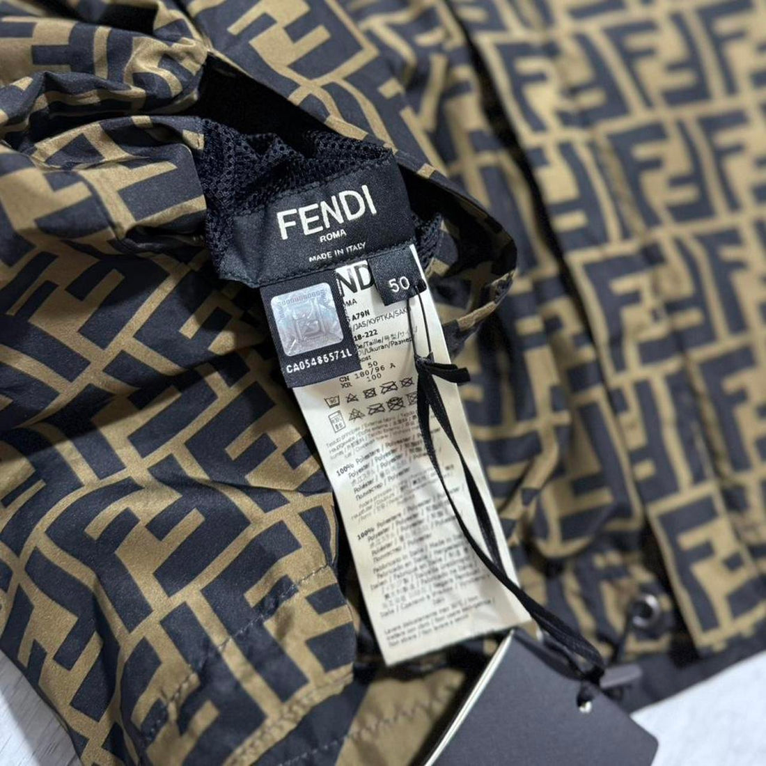 Fendi Zucca Print Reversible Jacket