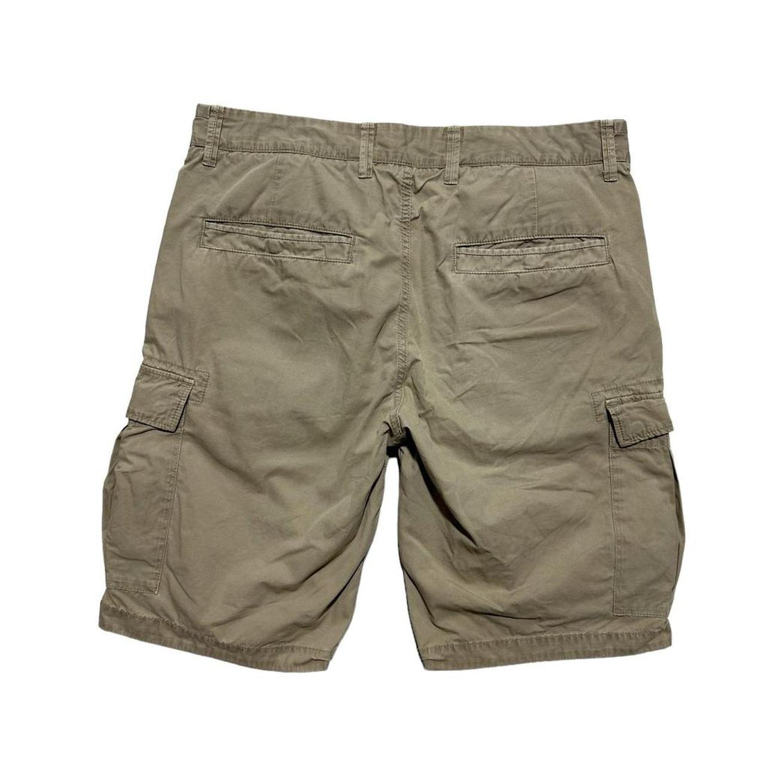 Stone Island Biege Canvas Cargo Shorts