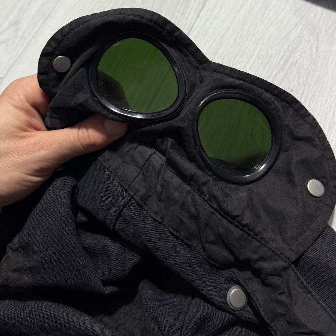 CP Company Leather Mille Miglia Goggle Jacket