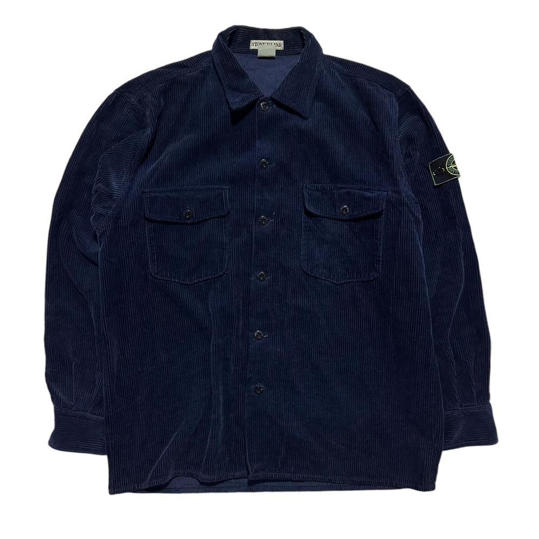 Stone Island Navy Heavy Corduroy Shirt