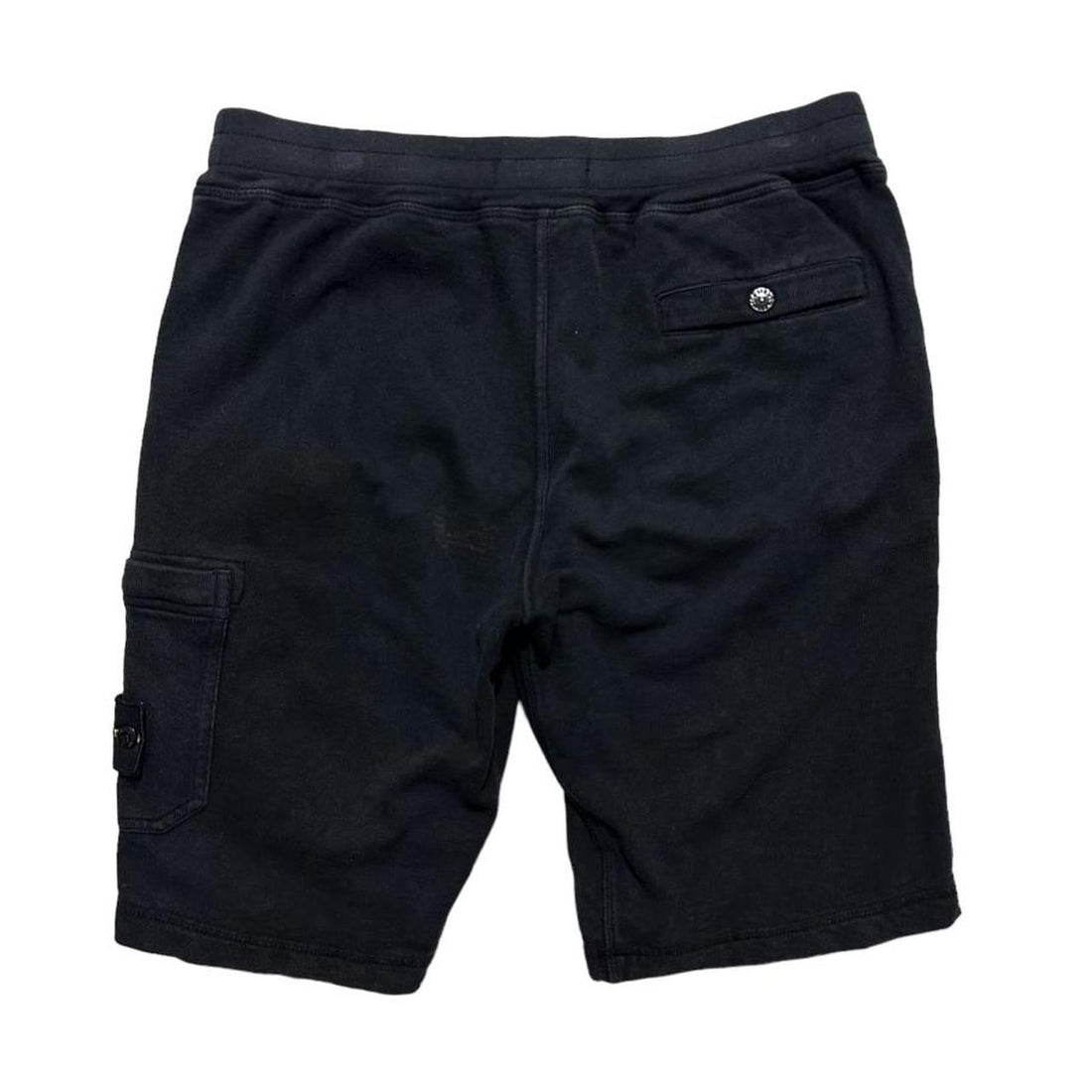 Stone Island Black Cotton Shorts