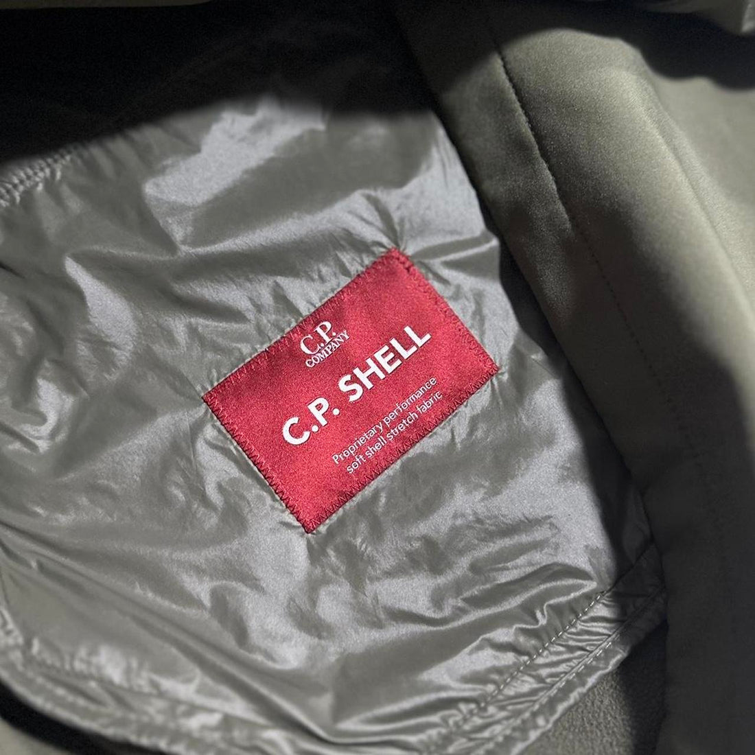 CP Company Green Soft Shell Goggle Jacket