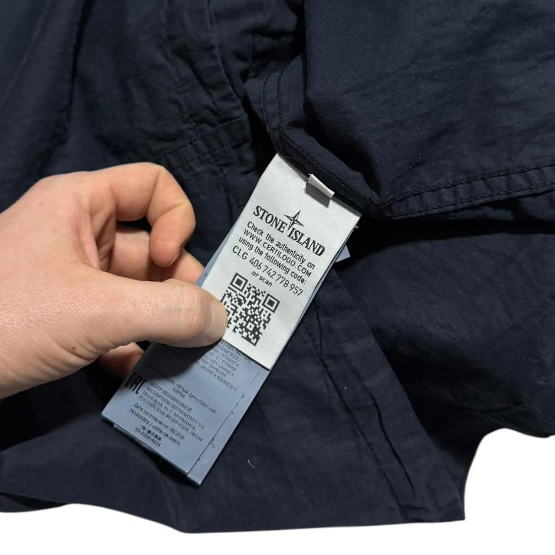 Stone Island Navy Ghost Overshirt