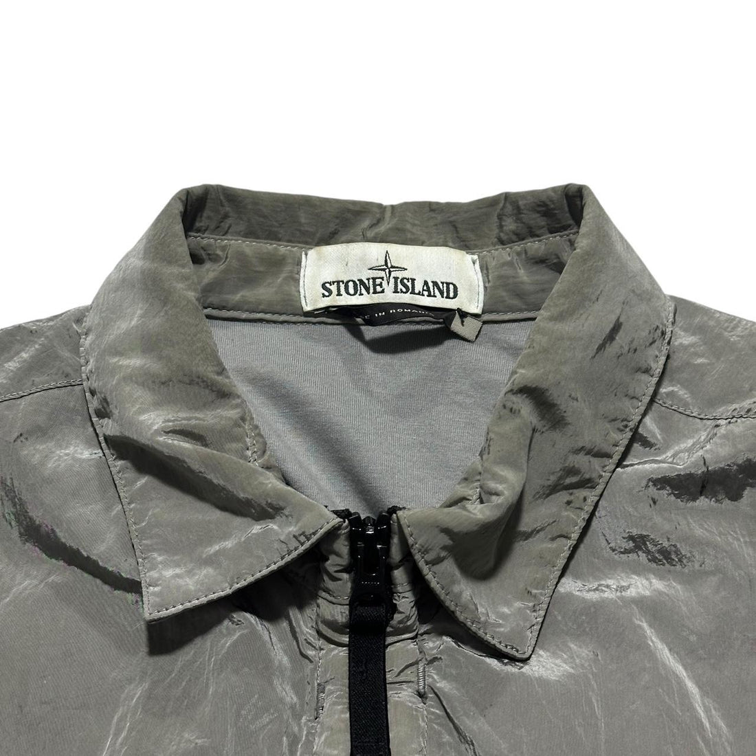 Stone Island Grey Nylon Metal Overshirt