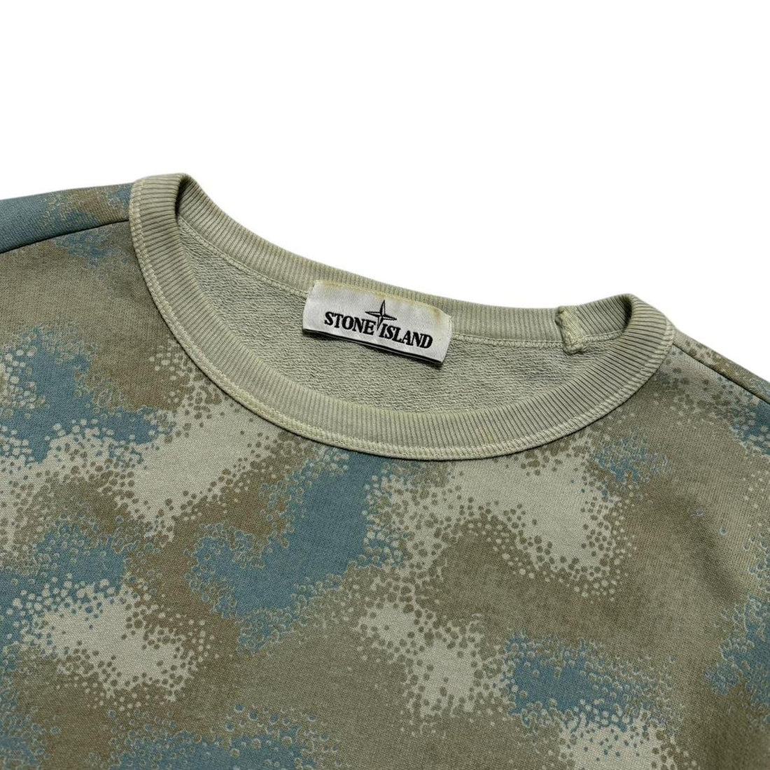 Stone Island Devore Camo Pullover Crewneck