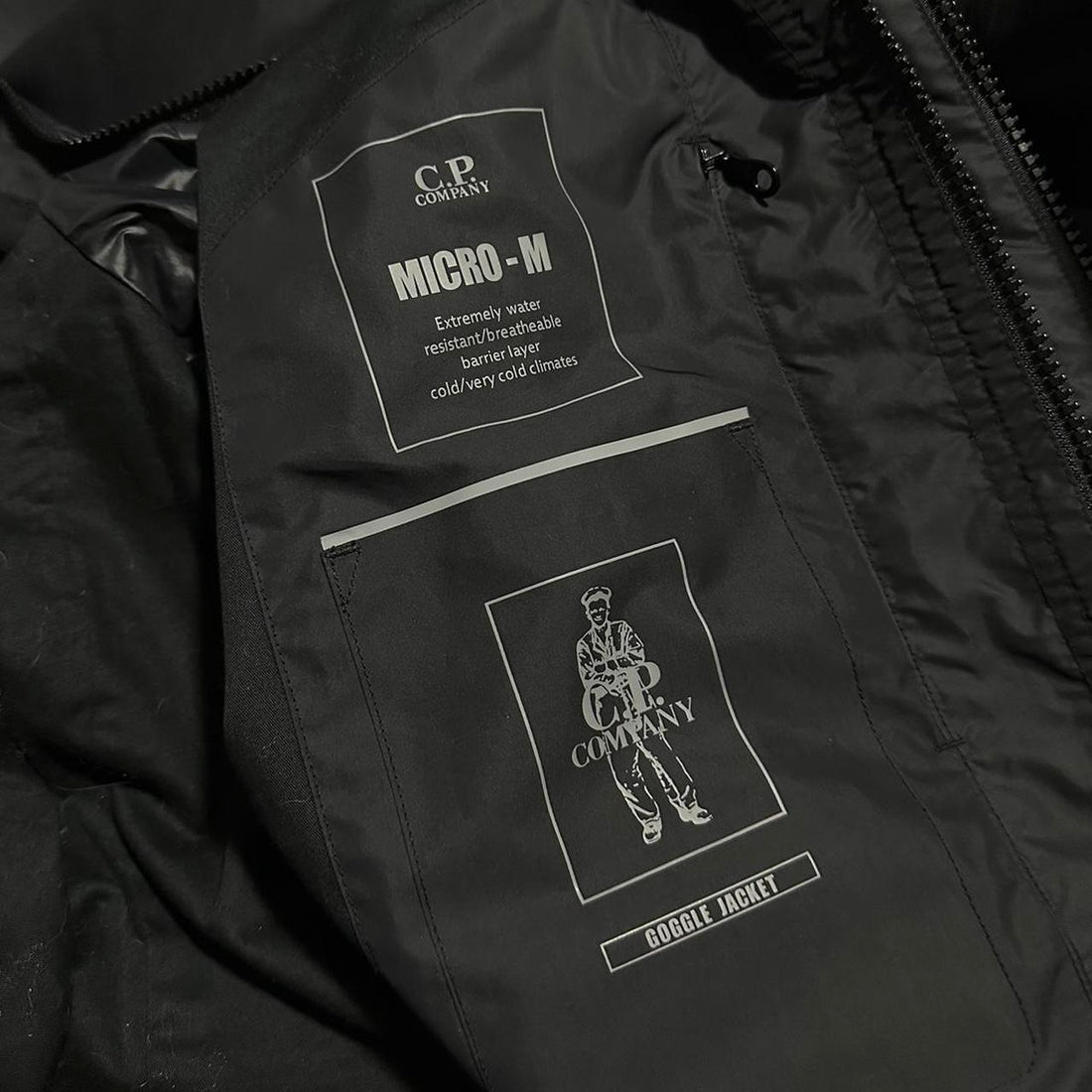CP Company Black Micro-M Goggle Jacket