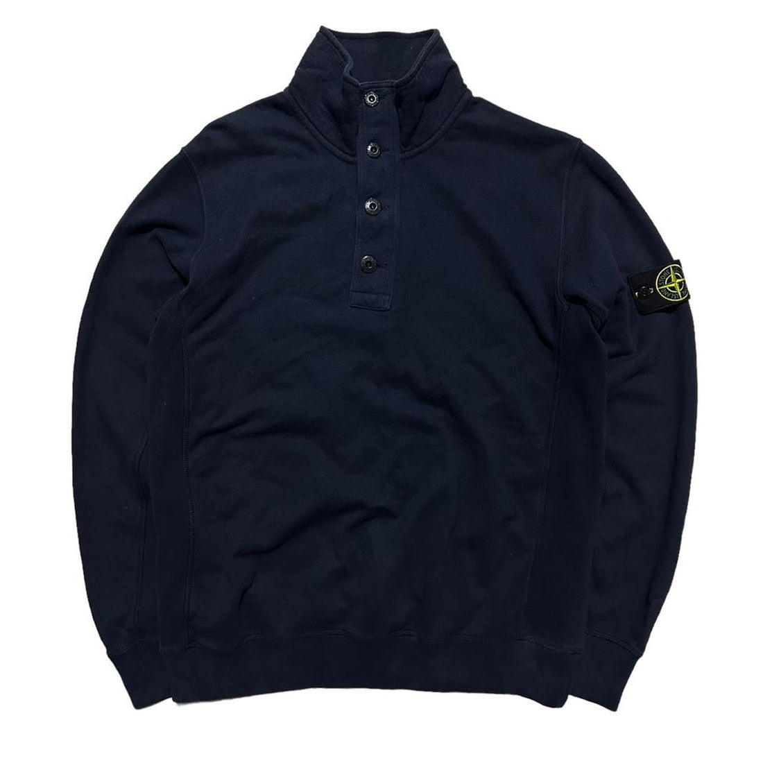 Stone Island Navy Quarter Zip Pullover