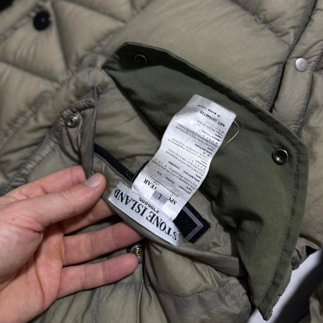 Stone Island Opaque Tela Down Reversible Jacket