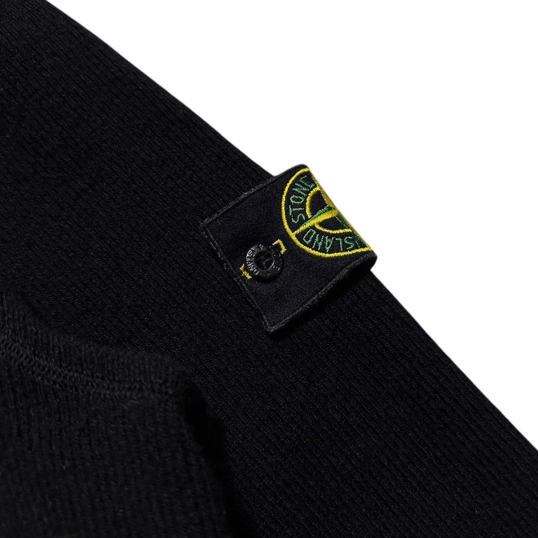 Stone Island Black Ribbed Sweatshirt