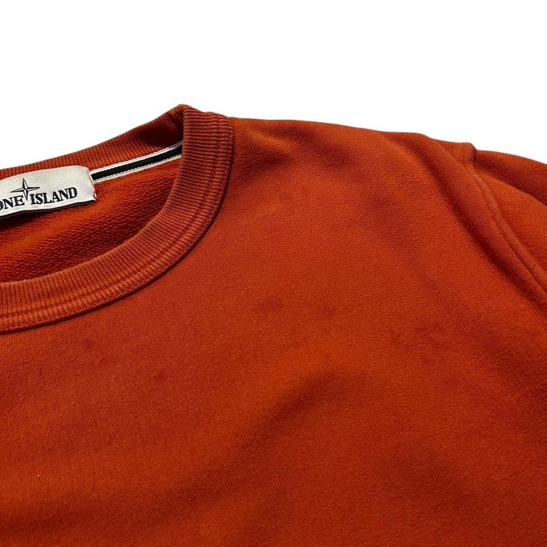 Stone Island Orange Crewneck