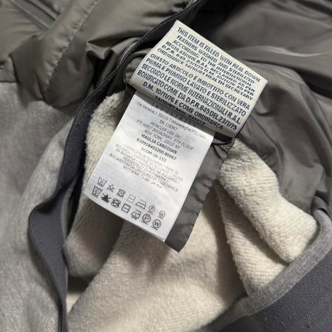 Moncler Maglia Down Cardigan Jacket