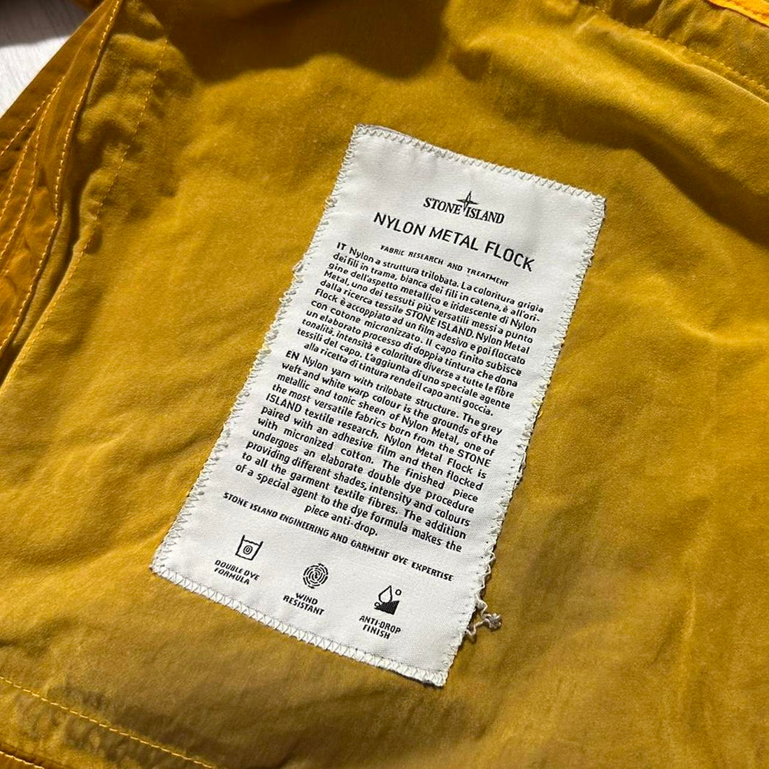 Stone Island Nylon Metal Flock Jacket