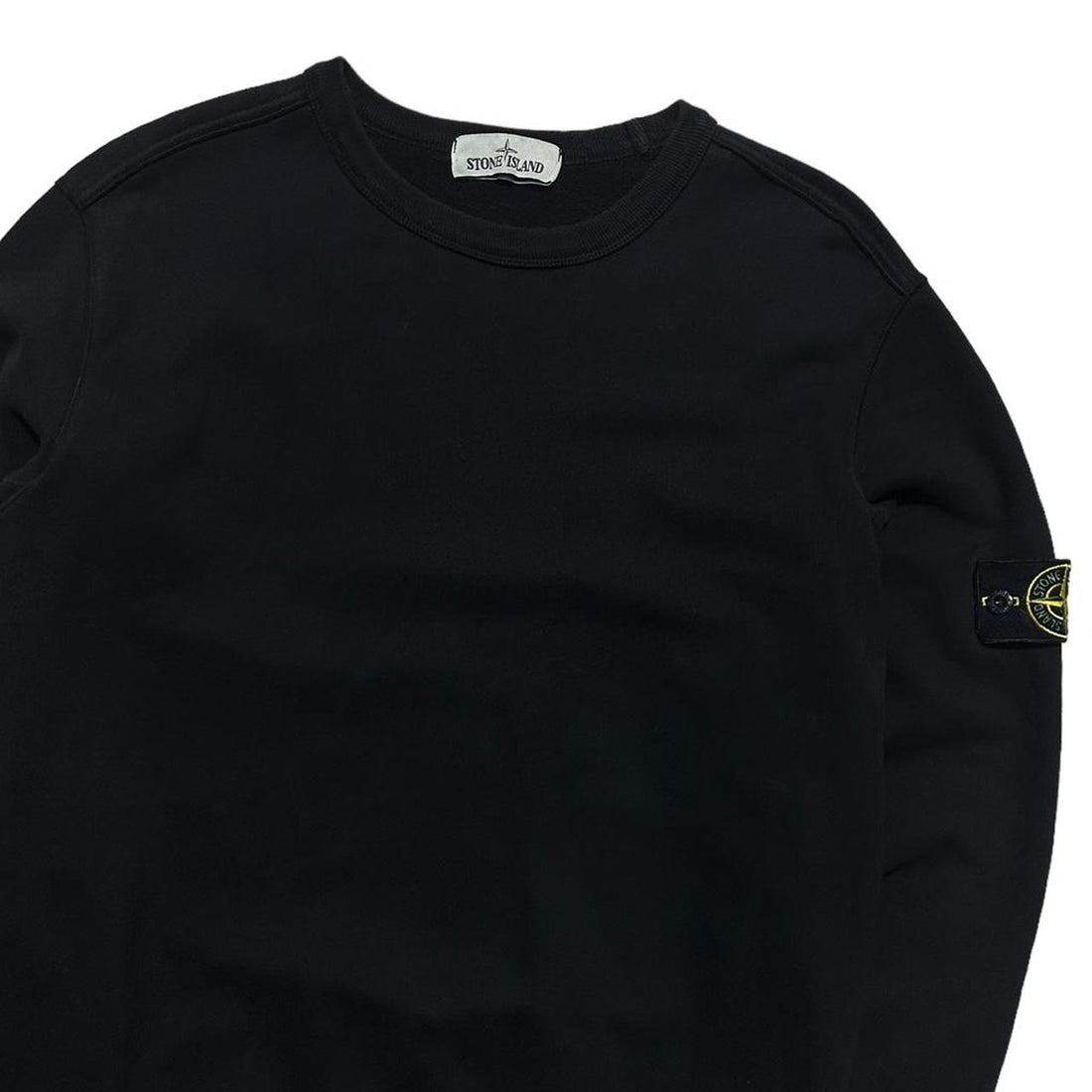 Stone Island Black Pullover Crewneck