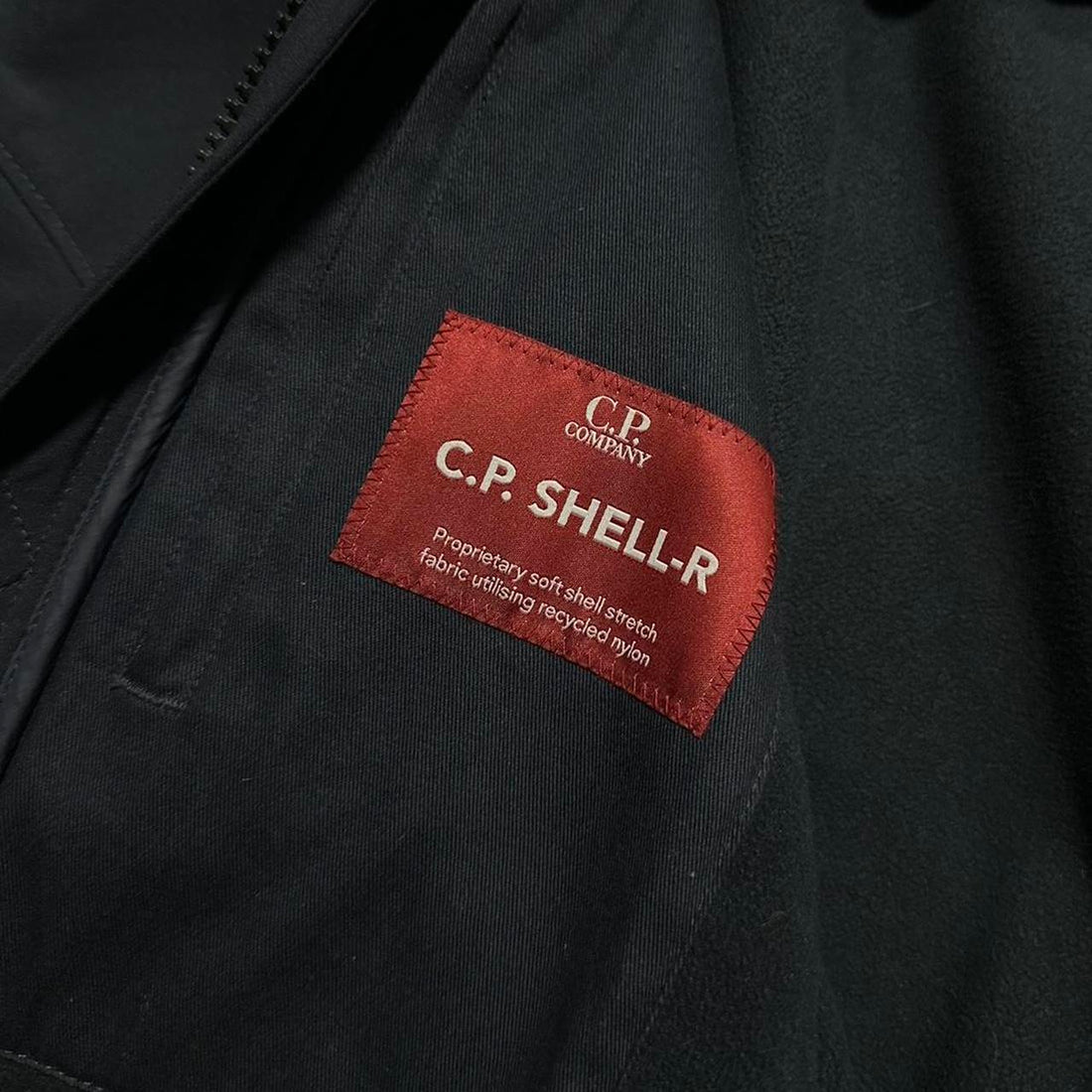CP Company Navy Soft Shell Goggle Jacket