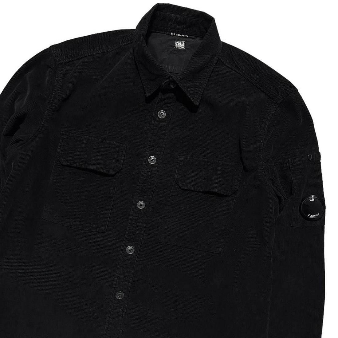 CP Company Thin Black Corduroy Shirt