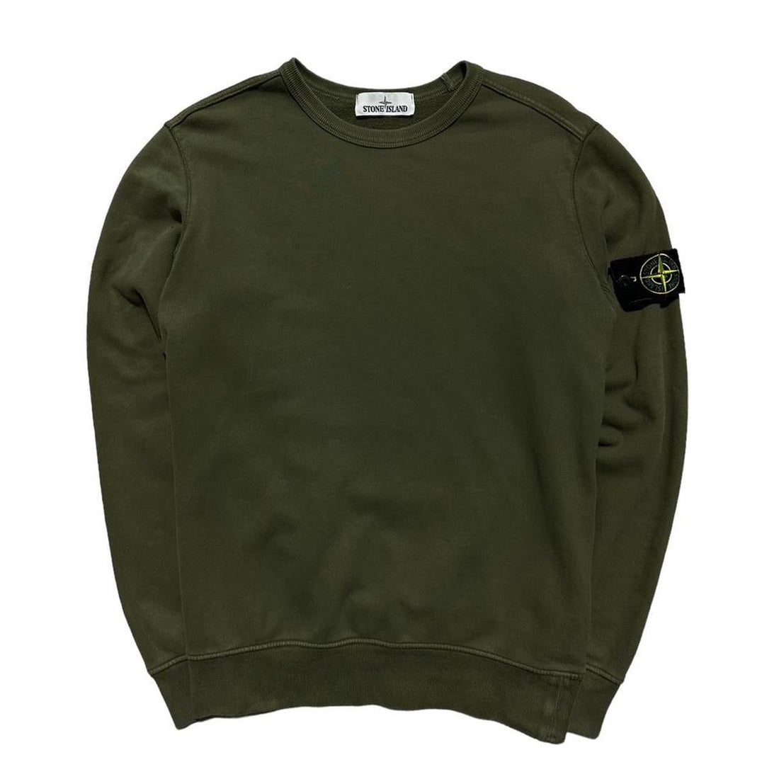 Stone Island Green Pullover Crewneck