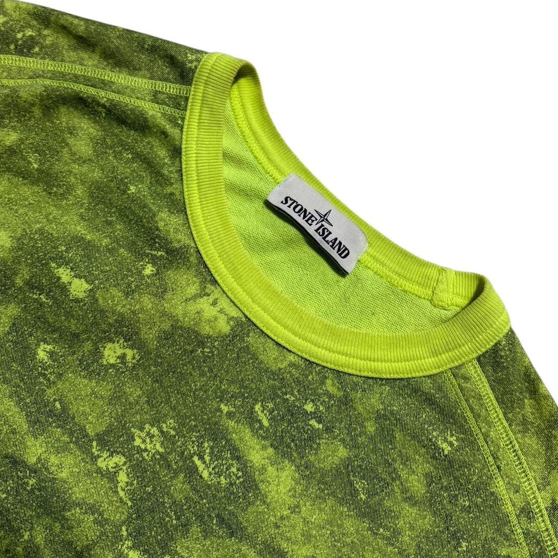 Stone Island Neon Camo Pullover Crewneck