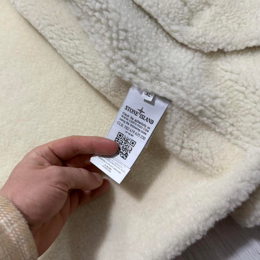 Stone Island Hand Painted Leather Jacket