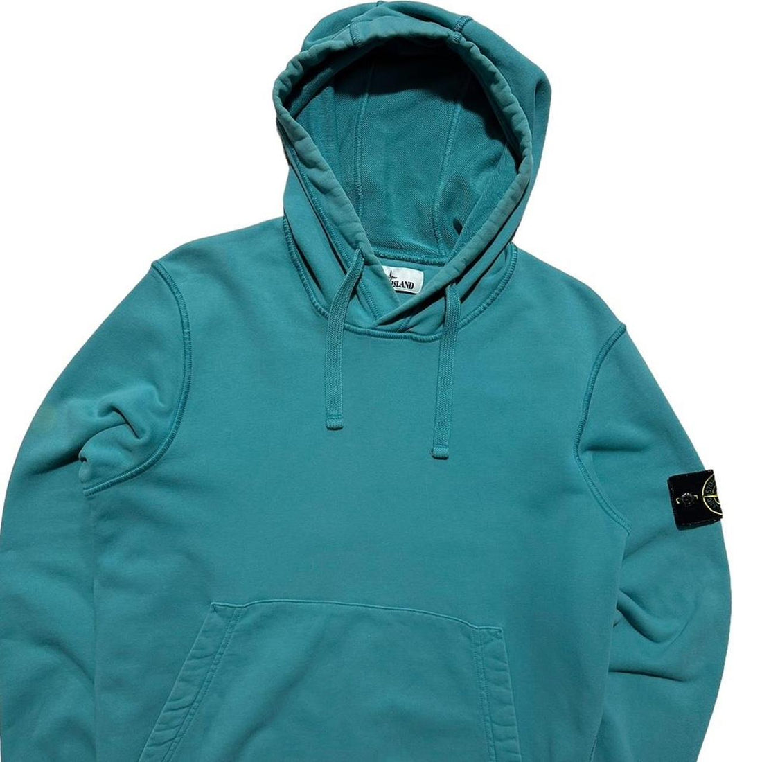 Stone Island Turquoise Pullover Hoodie