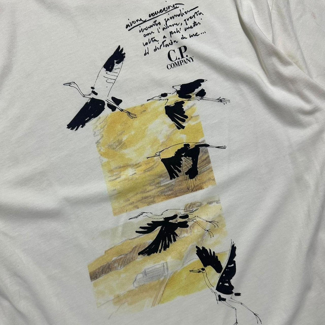 CP Company Cream Heron T-shirt