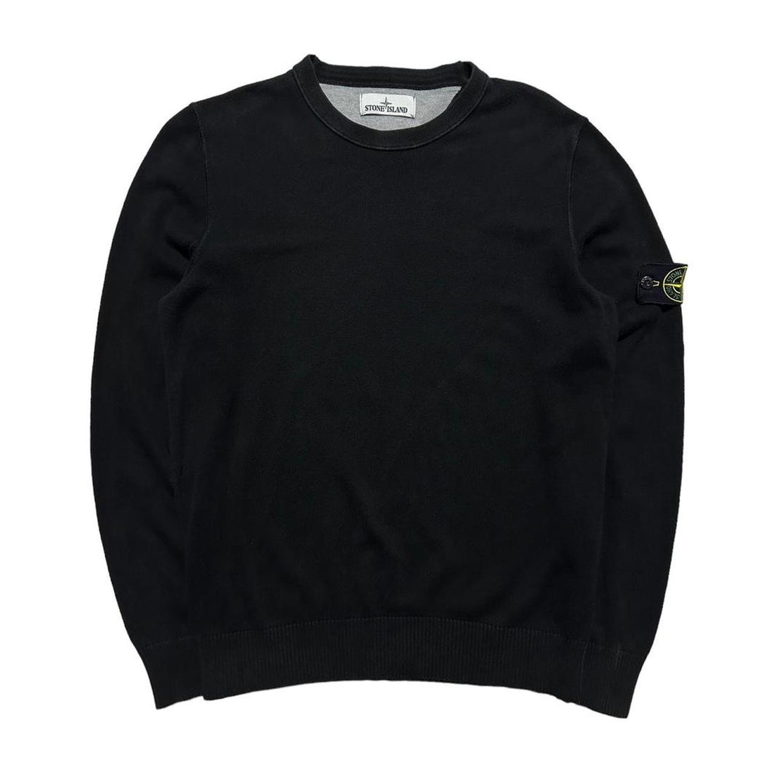 Stone Island Black Thin Pullover Jumper