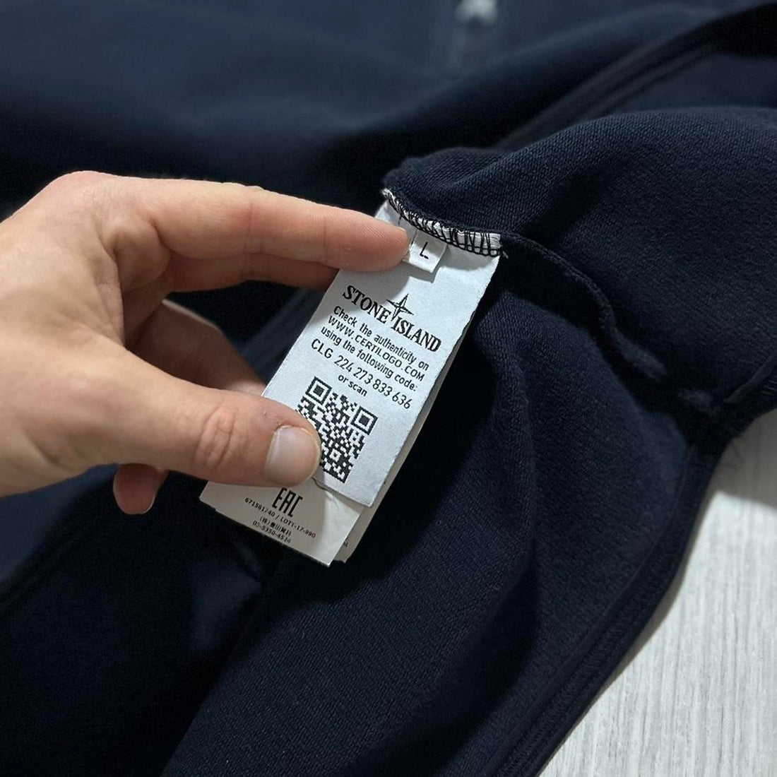 Stone Island Navy Ghost Pullover Jumper