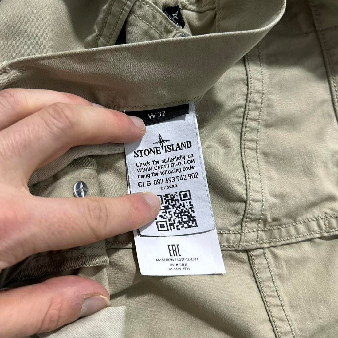 Stone Island Tan Trousers