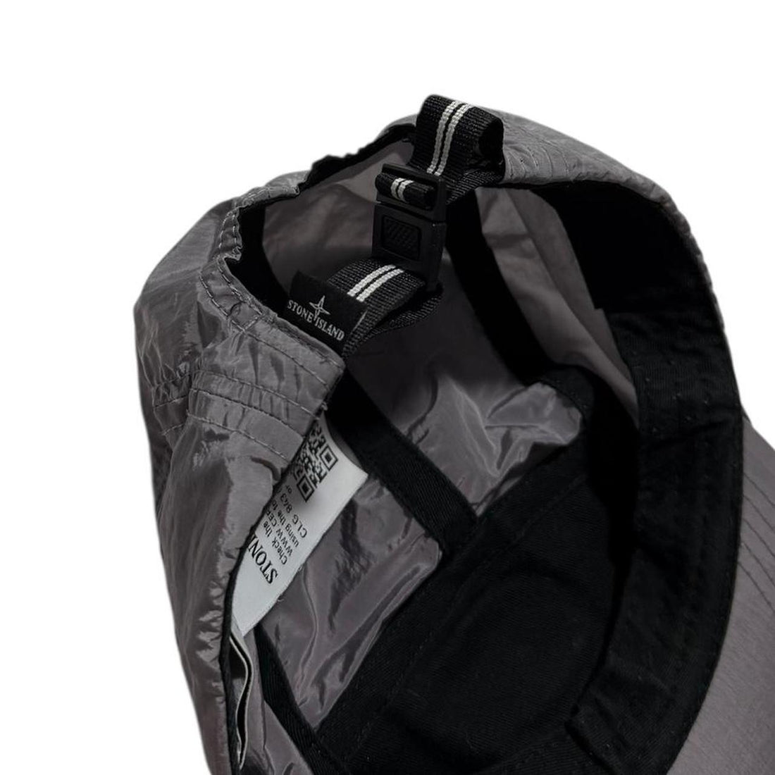 Stone Island Silver Nylon Metal Cap